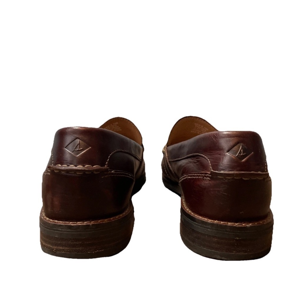 Sperry Top Sider STS17816 Men’s Size 10 Penny Loafers Dark Brown Leather Slip On - Picture 3 of 10